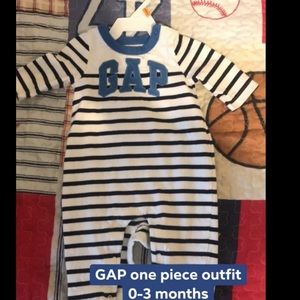 Boys 0-3 month GAP one piece outfit